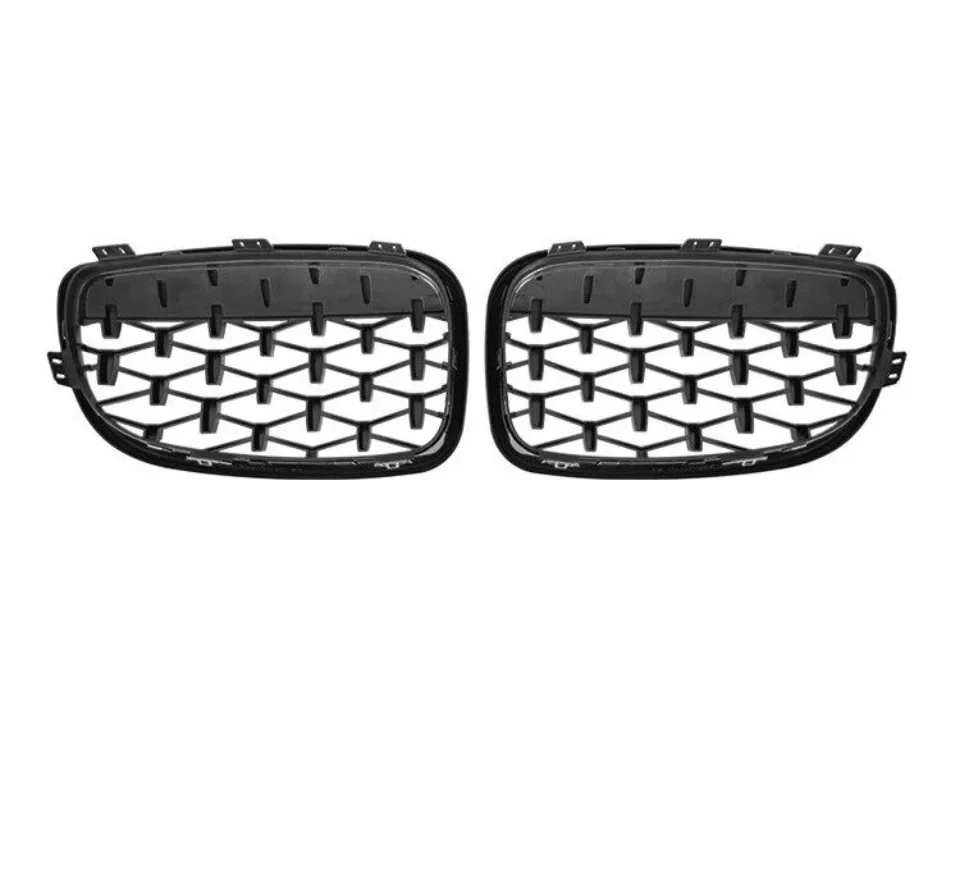 Für bmw e81 e87 e82 e88 128i 130i 135i Auto Front stoßstange Nieren gitter Renn gitter Gitter glänzend schwarz Doppel latten Grill 07-11 – Detail 14