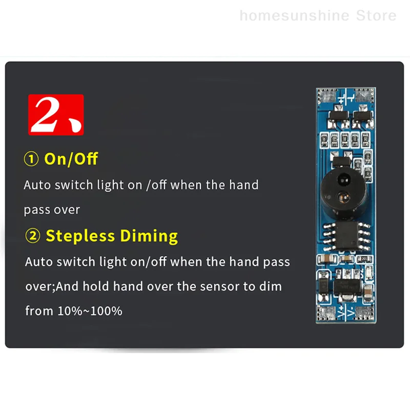 Multifunctional Smart PIR/IR/Touch Switch Human Body / Hand Wave Cabinet Light On/off Transducer Module Gate Controlled Switches