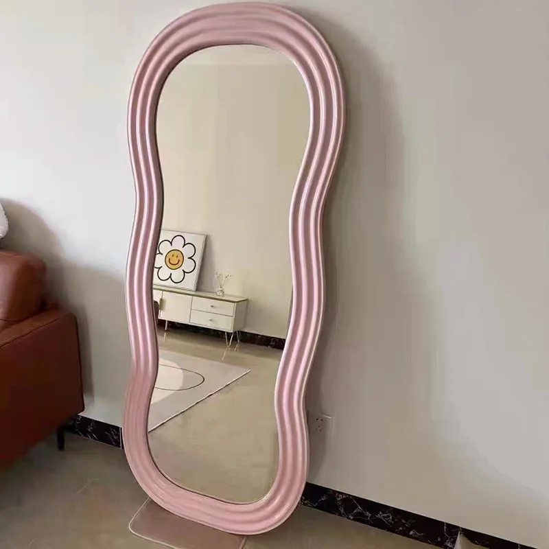 Irregular Girls Mirror Living Room Nordic Shower Bedroom Luxury Mirror Large Makeup Espelho Grande Para Quarto Bedroom Decor