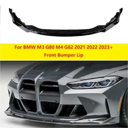 For BMW M3 G80 M4 G82 2021 2022 2023+ Front Bumper Lip Spoiler Diffuser Splitters Body Kit Aprons Cover Guard Trim
