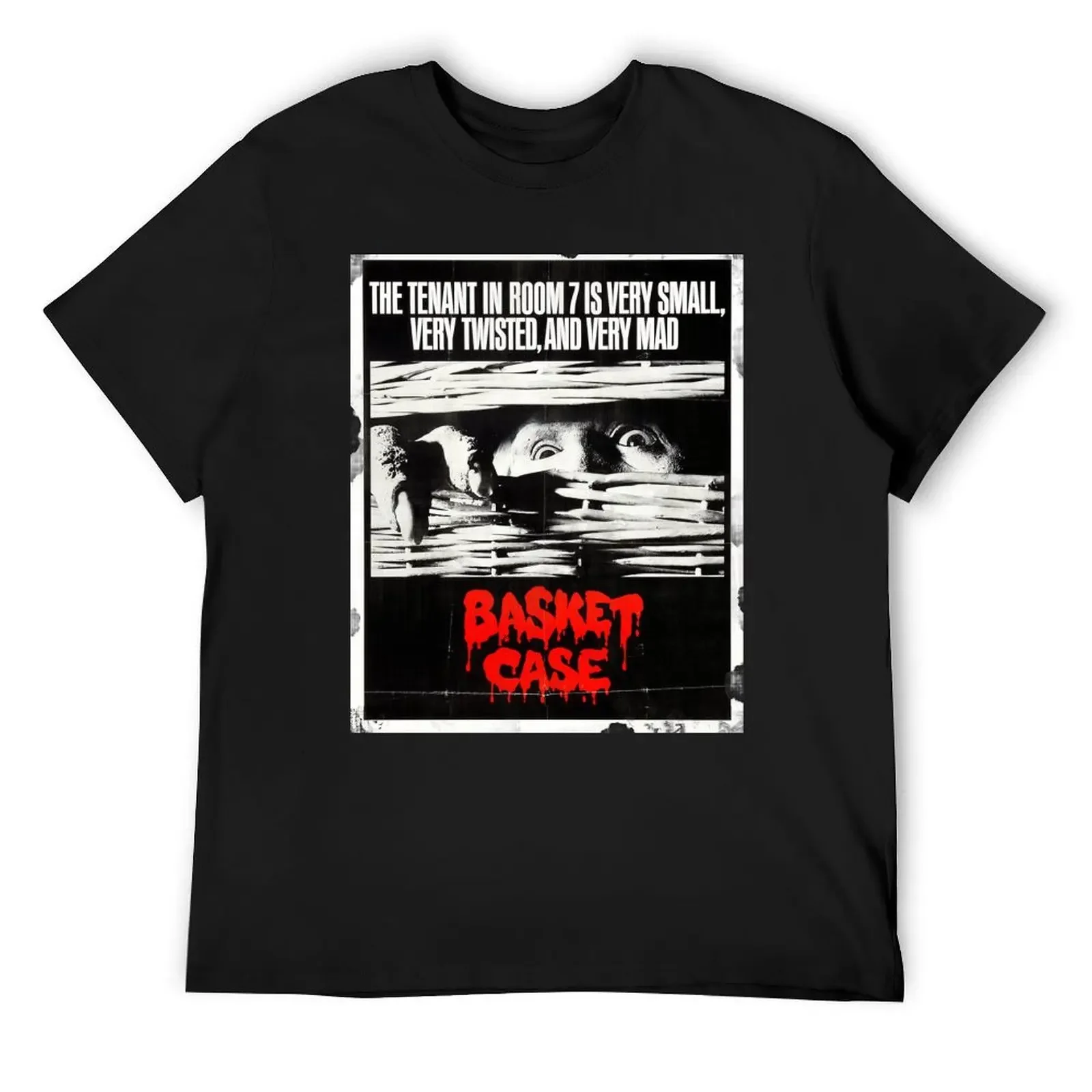 Basket Case TShirt 80s Horror Movie VHS Cover T-Shirt blacks vintage t shirts graphic t shirts men clothing