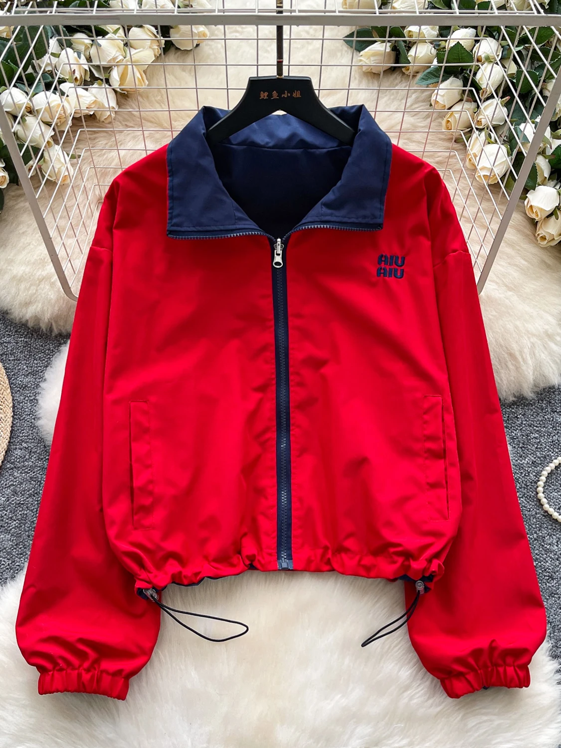 

Корейское женское пальто с капюшоном и воротником-молнией в стиле ретро, повседневное свободное цветное зимнее пальто для женщин