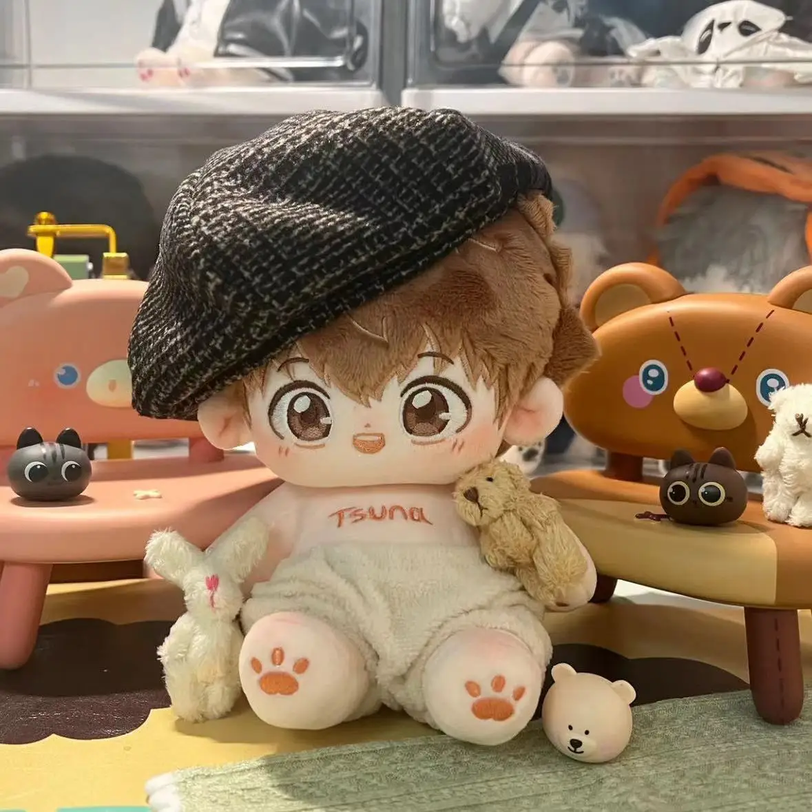 Peluche 20 cm Anime HITMAN REBORN! Tsuna Sawada Cosplay peluche bambola giocattoli per bambini con scheletro bambino cambio panno regalo di compleanno