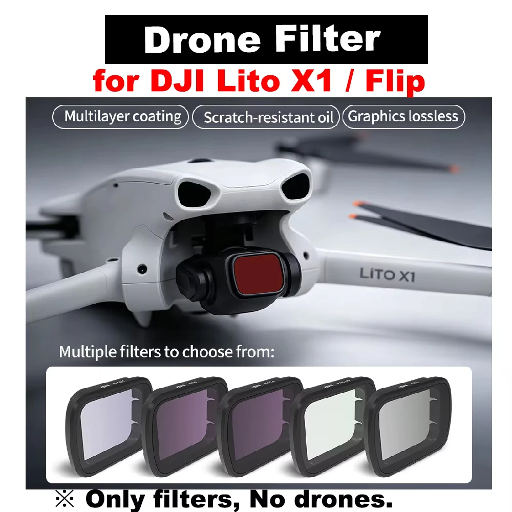 

For DJI LITO X1/Flip Drone Lens Filters NIGHT STAR Black Mist 1/4 UV ND8/16/32/64/128 CPL Aerial Photography Filter Accessories
