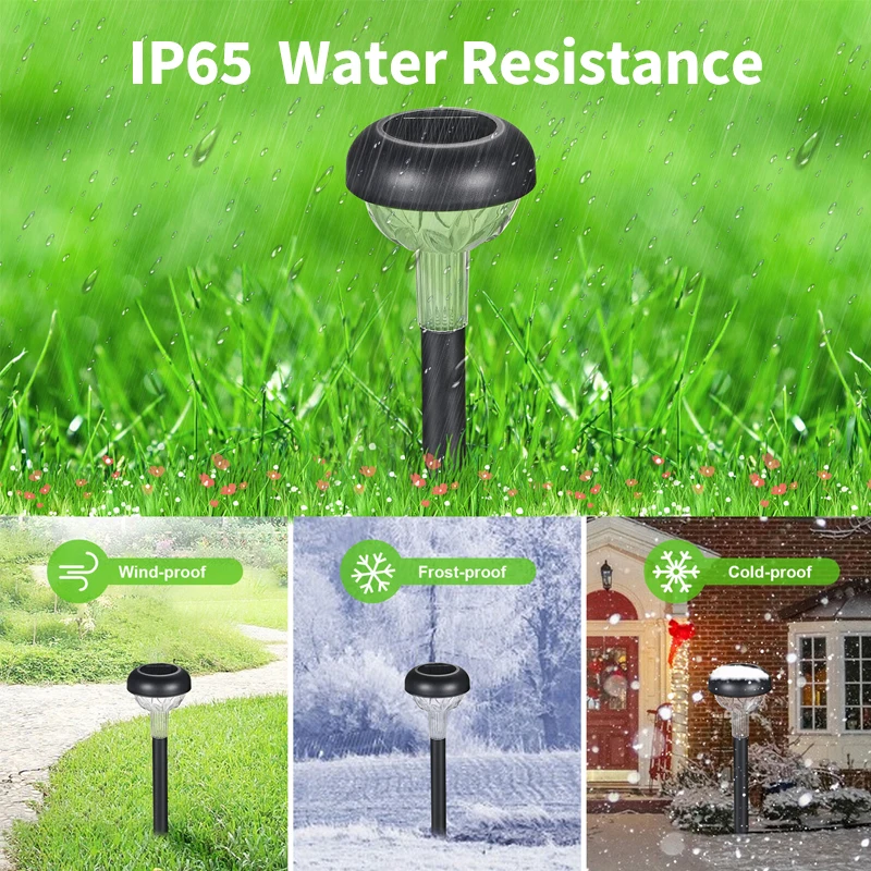 Led Garden Lights Solar Lawn Lamps Pathway Light Waterproof Outdoor Solar Power Lamp Landscape Lighting Yard Decor 1/2/4/6/8Pcs