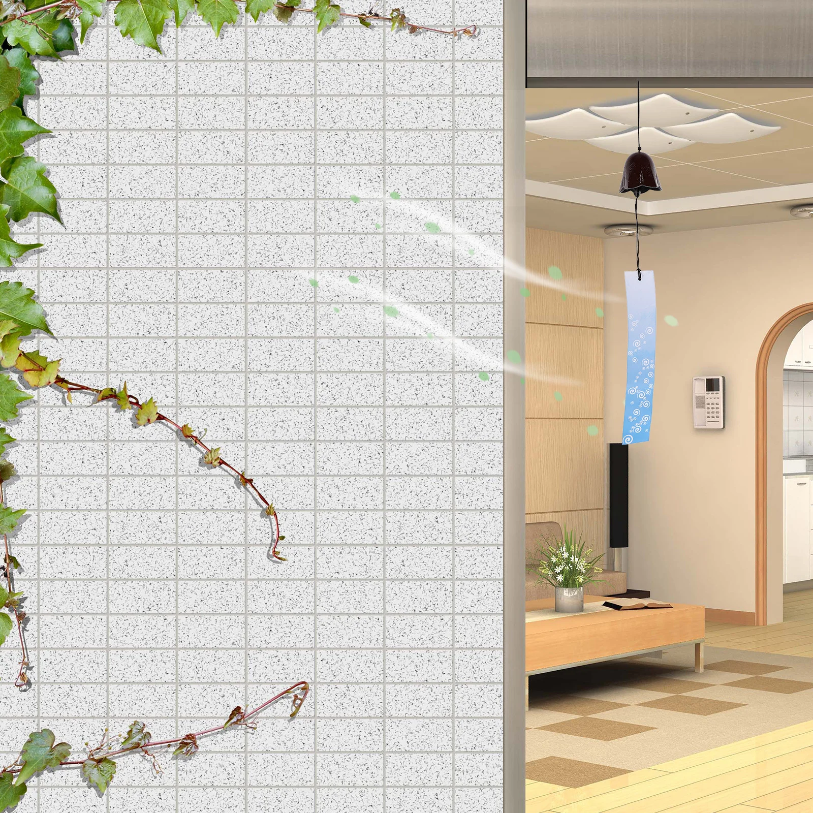 

Retro Wind Chime Hanging Decoration Bell Chimes for Outdoor Commemorate Small outside