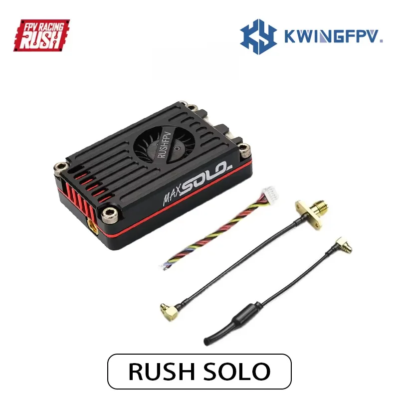 RUSH MAX SOLO 5.8GHz 2.5W VTX 5.8G Built-in Cooling Fan Cherry Foxeer Antenna RUSHFPV For FPV Freestyle Long Range Racing Drone