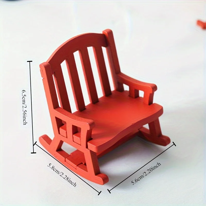 Charming mini wooden rocking chair - perfect for table decorations, party favors and favors