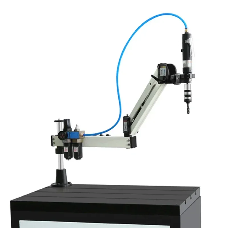 

M3-M12 Universal Tapping Machine Pneumatic Air Drill Tools Metalworking Tapper Machine Long Arm Collect Chuck Could Choose Chuck