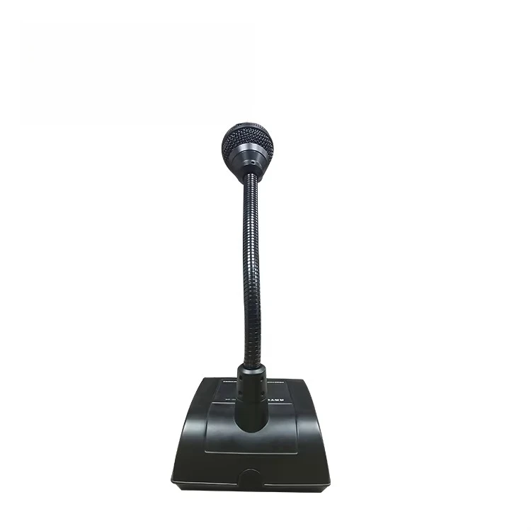 

Горячая распродажа 2024 года, PA System, настольный PTT-микрофон с гусиной шеей, динамическая металлическая трубка MIC-66 с проводом