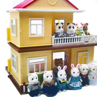 Forest Animal Family 1_12 Dollhouse Accessories Mini_yythk 6