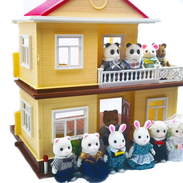 Forest Animal Family 1_12 Dollhouse Accessories Mini_yythk 6