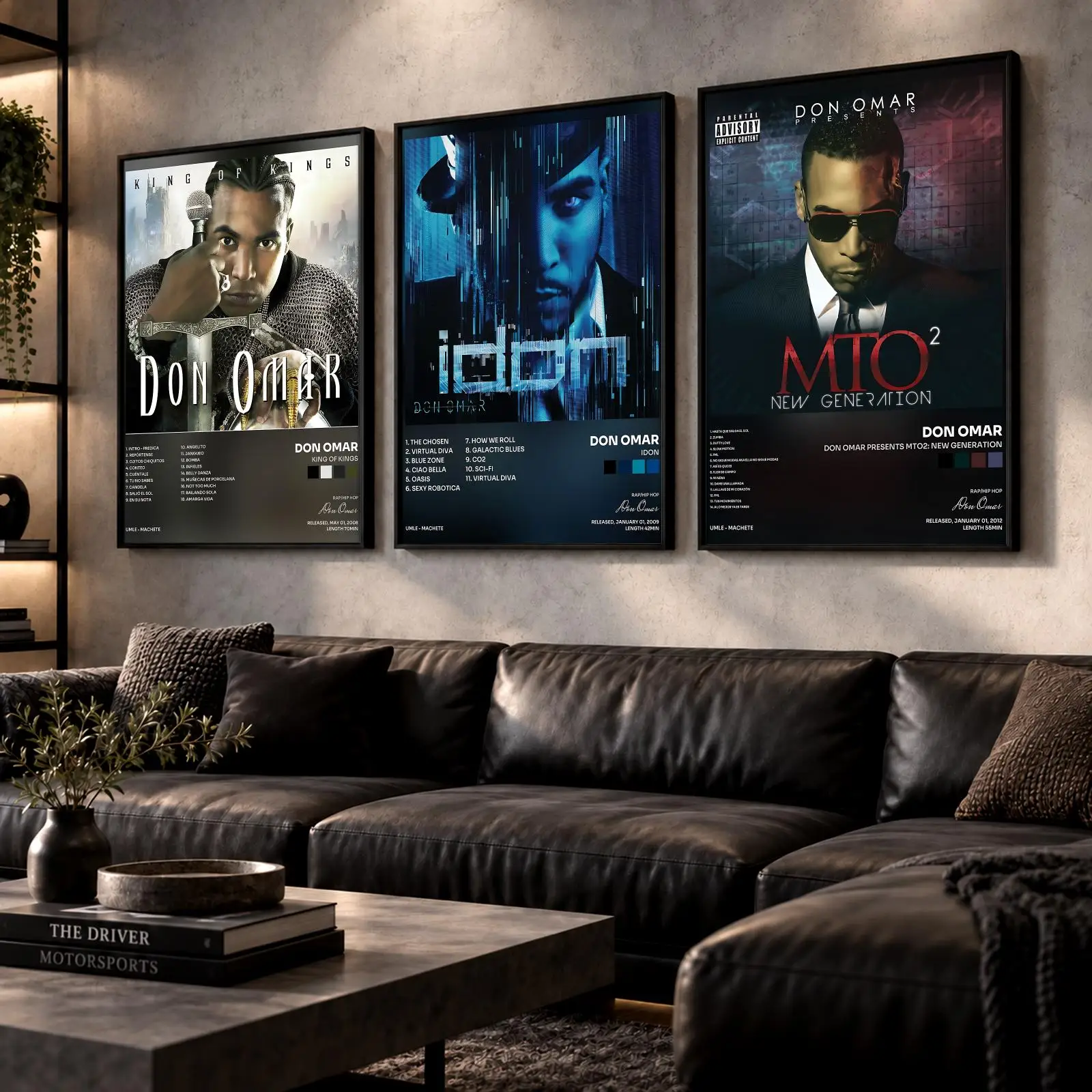 Singer D-Don O-Omar Poster Wall Art Print Sticker for Bedroom Living Room Dorm Office Modern Home Decor