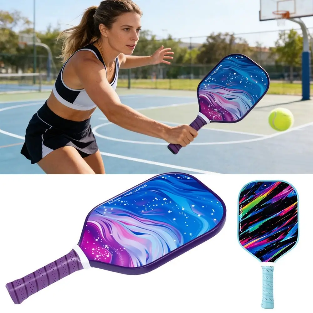 Glass Fiber Pickleball Paddle Shock Absorption Anti-slip Handle Pickleball Rackets Lightweight Professional Pickle Ball Paddle