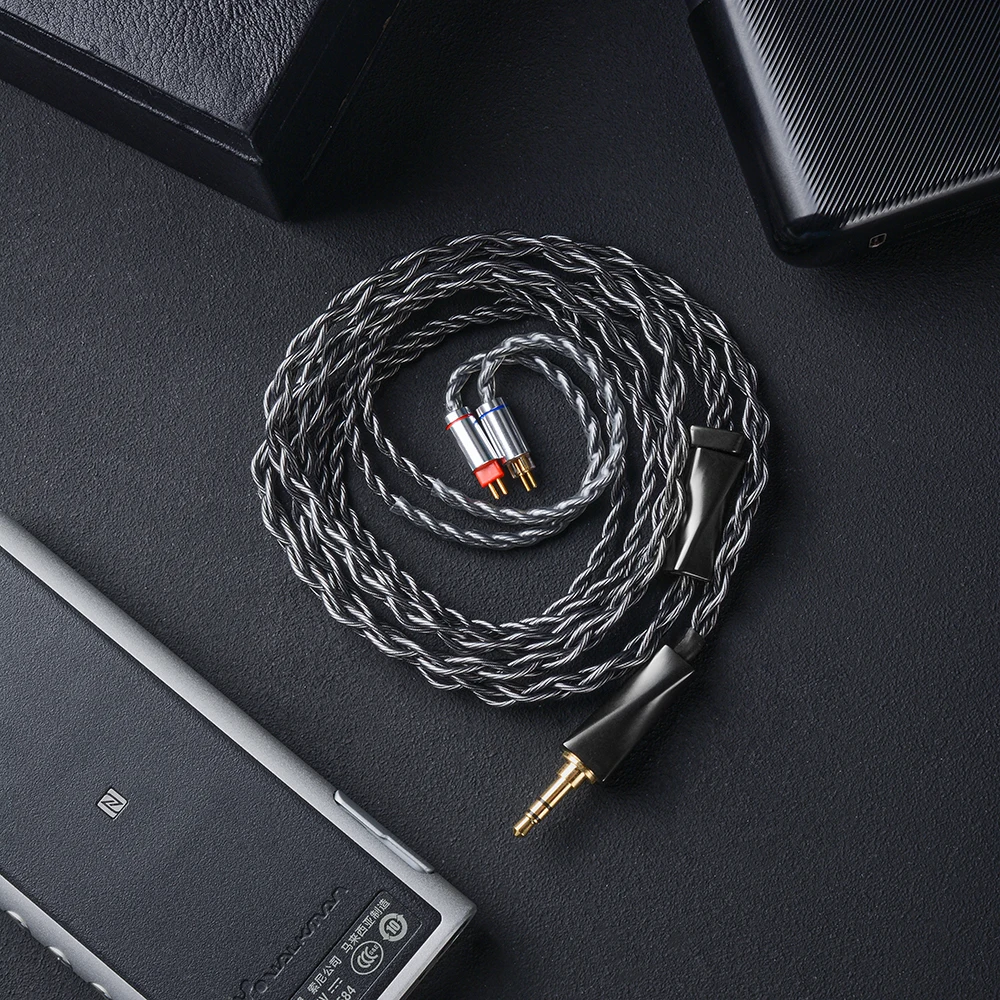 

RDD 0.78mm Pin 4 Strands 56 Core Litz 5N OFC Ultra Flagship Hybrid HiFi Earphone Upgrade Cable For TANGZU QDC BQEYZ Vision Ear
