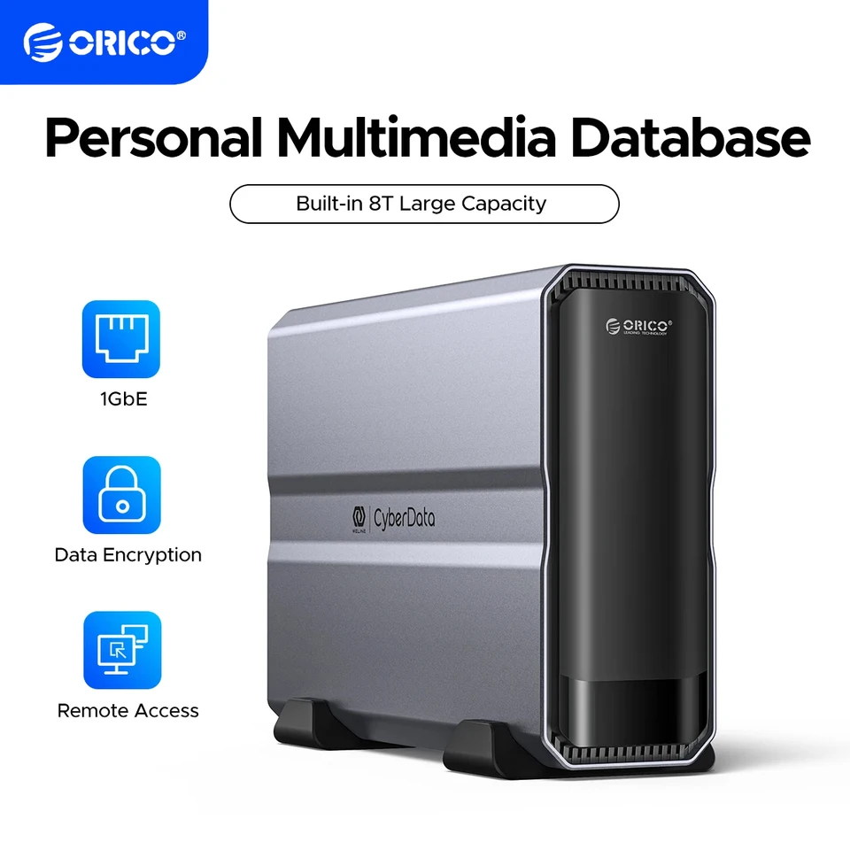 ORICO CyberData NAS Personal Storage Built-in 4TB/8TB Type-C NAS