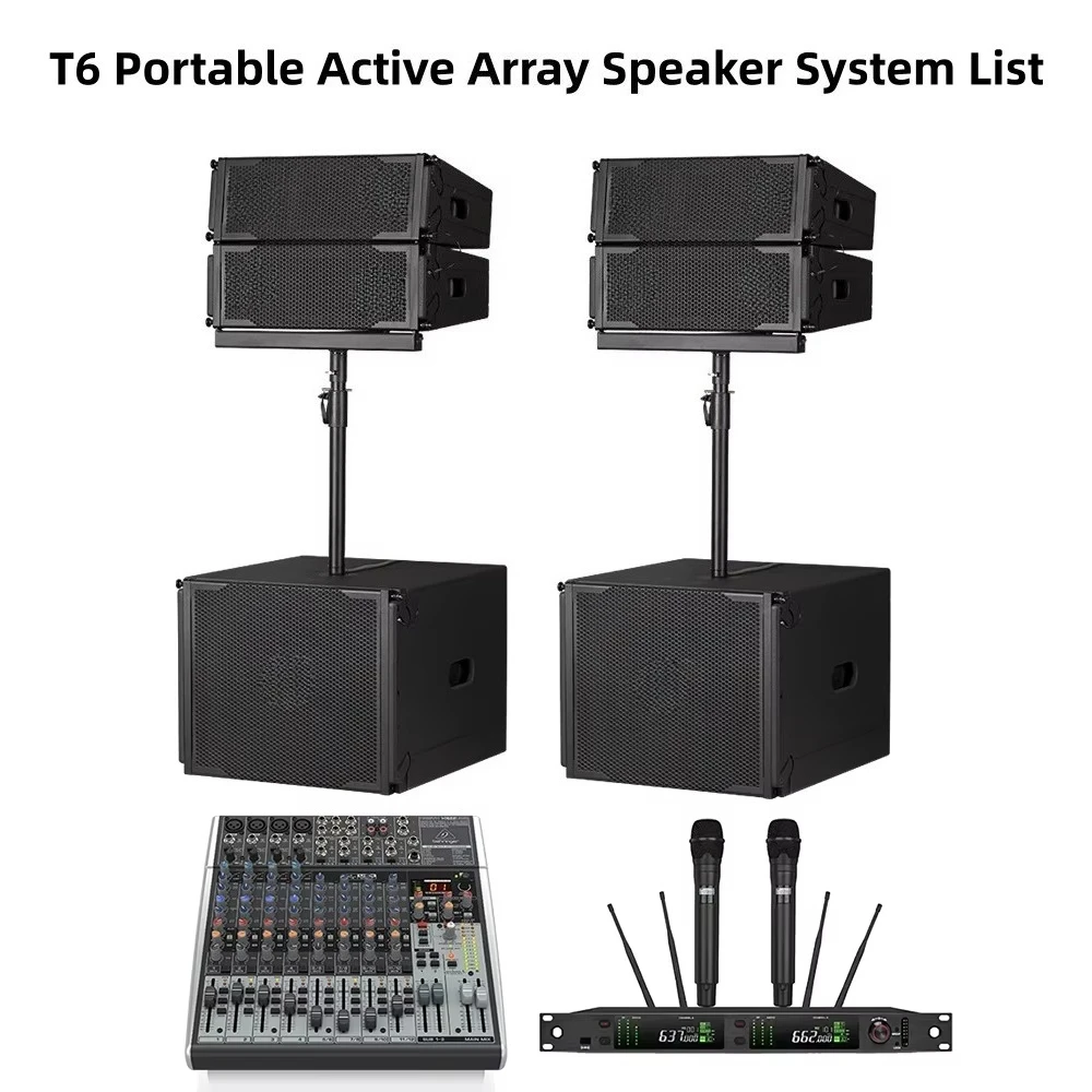 Wholesale Portable Active Linear Array Sound Set DJ Disc Outdoor Performance Professional Sound System Equipment Complete Set