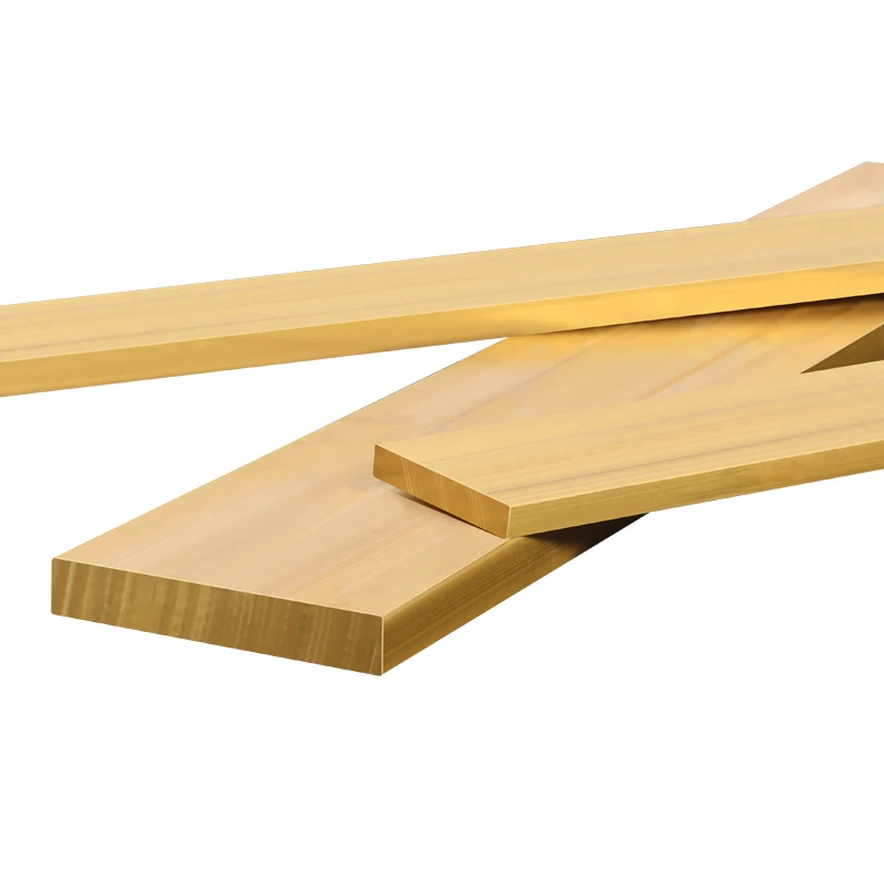 500mm H59 Brass Flat Bars/Plates - 6-19mm Thick, Rectangular Solid Metal Sheets for DIY & Industry