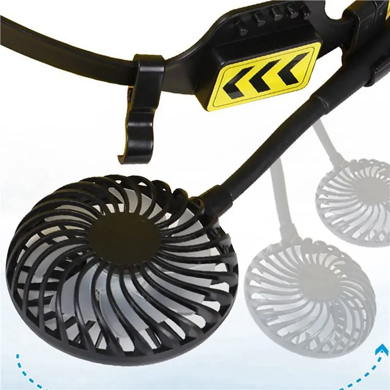 5X Safety Helmet External Fan 3 Speeds For Summer Cooling With Night Light Suitable For Most Helmets