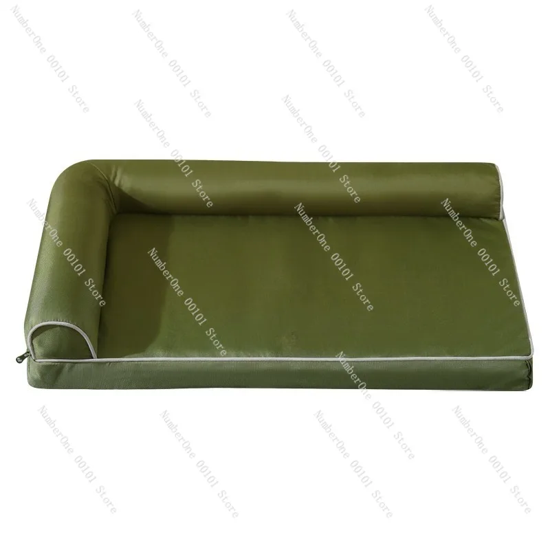 Large Dog Bed Sofa Four Seasons Removable Washable Waterproof Pet Mat L Shaped Kennel Cushion Summer Cooling Sleeping Pad Soft