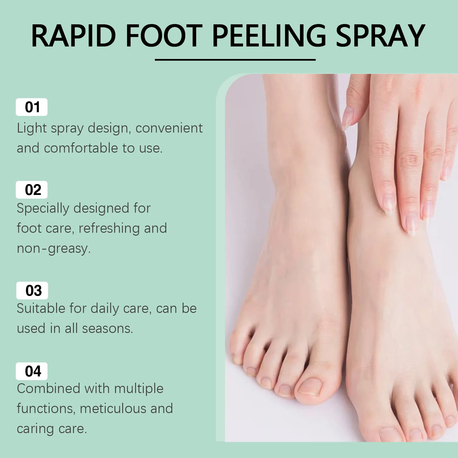 100ml Foot Cuticle Remove Dead Foot Exfoliator Softener Remove Dead Skin And Calluses Foot Moisture Spray Peeling Moisturizing