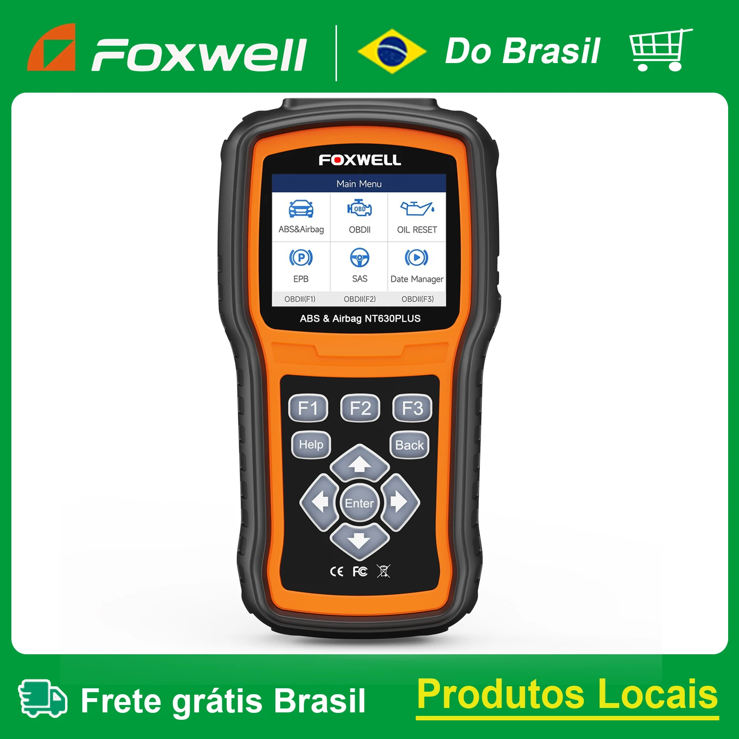 Foxwell NT630 Plus OBD2 Car Diagnostic Tools Engine Code Reader EPB ABS Airbag SRS EPB OIL Reset OBD2 Automotive Car Scanner