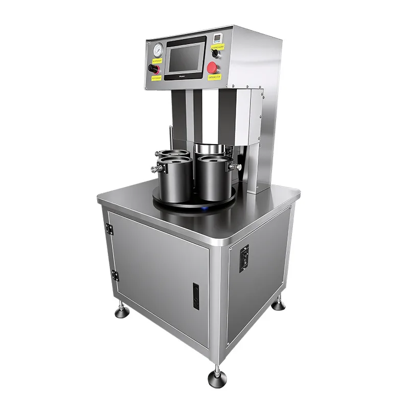 Semi-automatic vacuum capping machine Vertical sealing machine Mouth iron cap Vacuum capping machine Capping