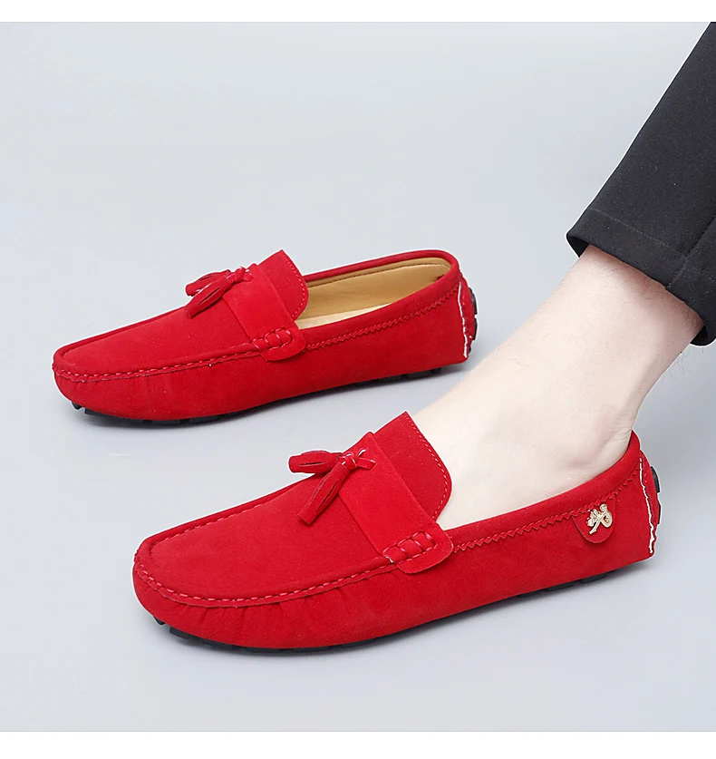 2025 Neue Herren-Quasten-Loafer mit weichen Sohlen, vielseitige Freizeitschuhe im koreanischen Stil, trendige Slip-On-Fahrerschuhe im britischen Stil – Detail 15