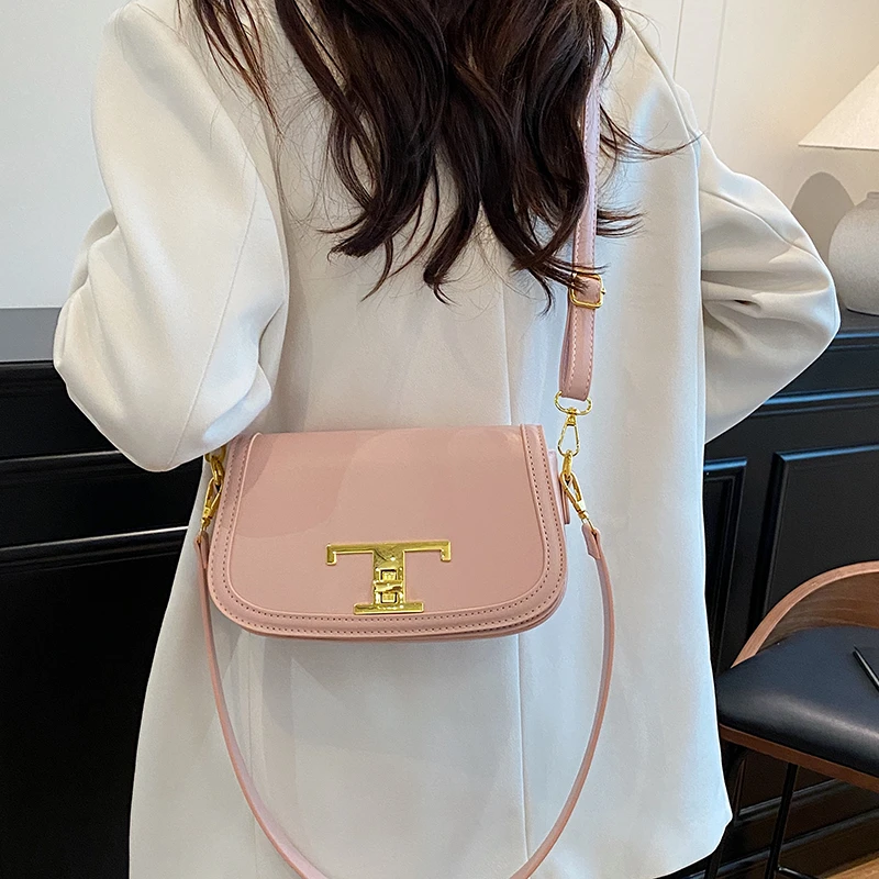 

Модная уникальная сумка через плечо для женщин с однотонным дизайном большой вместимости и стильным винтажным дизайном