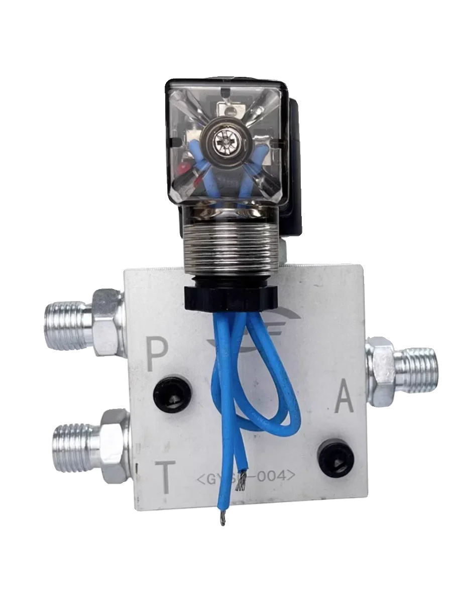 Excavator modification rotary handle electric control excavator pilot solenoid valve 12 24V three hole three way