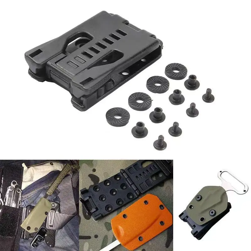 Ophidian clipe de cinto multifuncional, acessórios de faca, bainha de faca, acessórios de bainha k, fivela de retenção