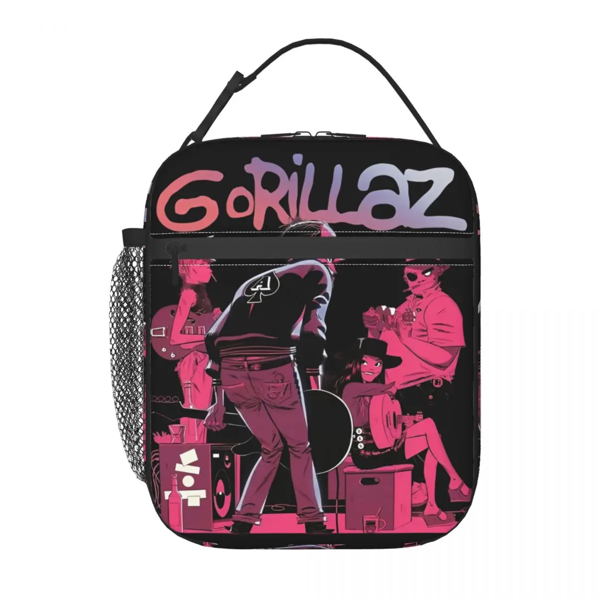 Gorillaz Merch Insulated Lunch Bag For Picnic Virtual Band Cartoon Food Box Portable Cooler Thermal Lunch Boxes