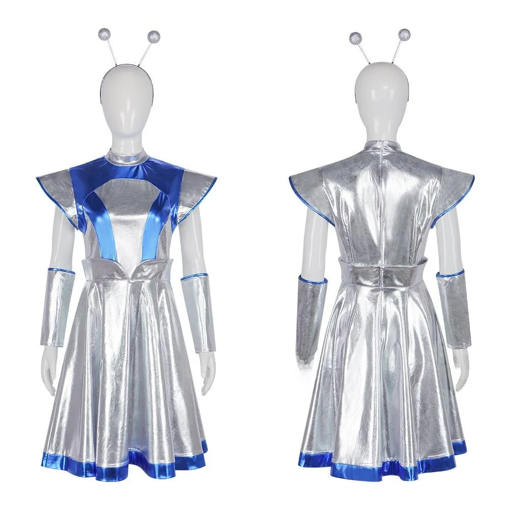 AI Robot Astronaut Alien Cosplay Costume Par Performance Outfit Women's Traditional Clothing Stage Performance Dr