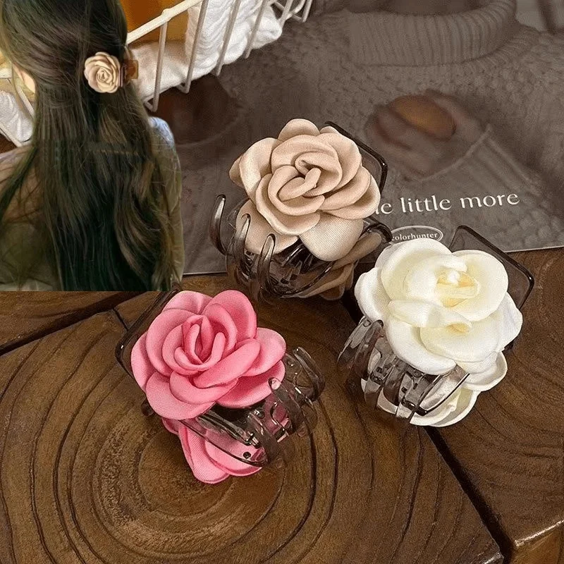 

Ins темпераментная заколка для волос с цветком, французская фея, древний стиль, зажим для волос, универсальные женские простые аксессуары для волос, модные подарки