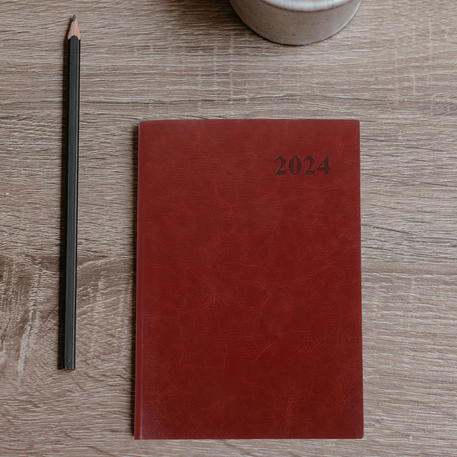

2024 Planner Notepad A5 Size Blue Daily ganizer Portable Notebook Students Agenda Writing Book Household Planner Smooth
