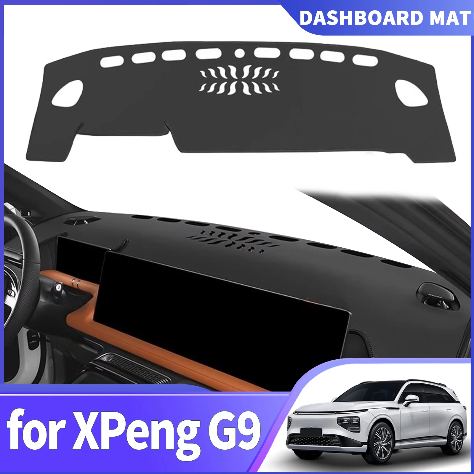 

fit for XPeng G9 2023 2024 2025 Car Dashmat Dashboard Cover Pad Protective Carpet DashMat Sunshade Accessories