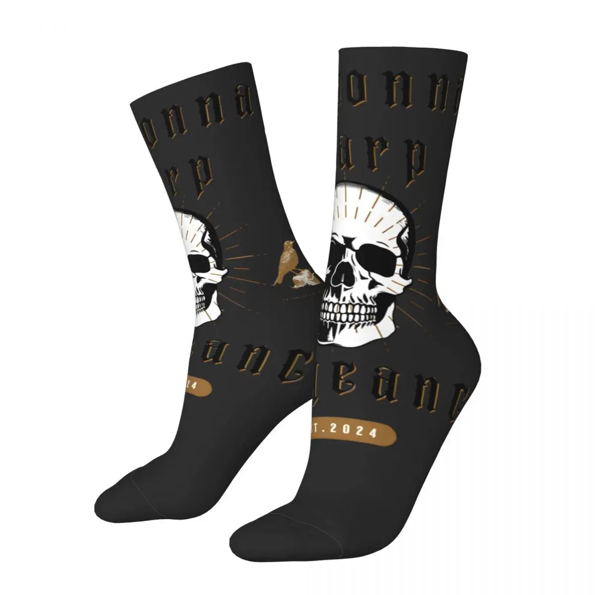 

Vintage Ensastional Men's compression Socks Unisex Vengeance Street Style Seamless Printed Novelty Crew Sock