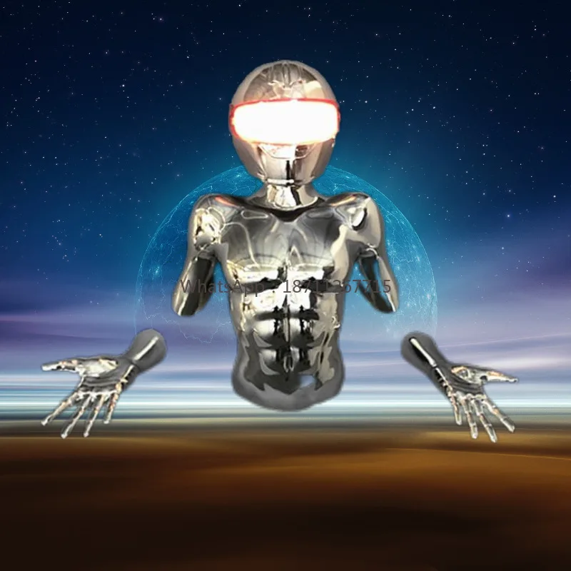 Ai robot model - high-tech wall-climbing figure - premium wall decor