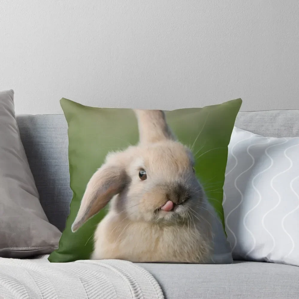 Bunny Tongue Throw Pillow Christmas Cushion For Home Sitting Cushion Cushions For Sofa Pillow