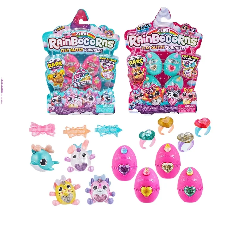 Serie ZURU alrededor de Yunbo Rainbow Egg Super Mini dinosaurio huevo unicornio muñeca caja ciega juguetes masculinos y femeninos regalo de cumpleaños