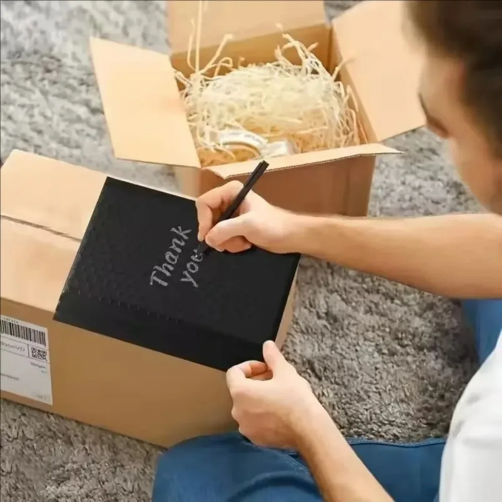 50-10 pacote sacos de envelopes de bolha auto selo adesivo acolchoado bolha mailers à prova de choque anti gota envelopes mailing sacos à prova dwaterproof água