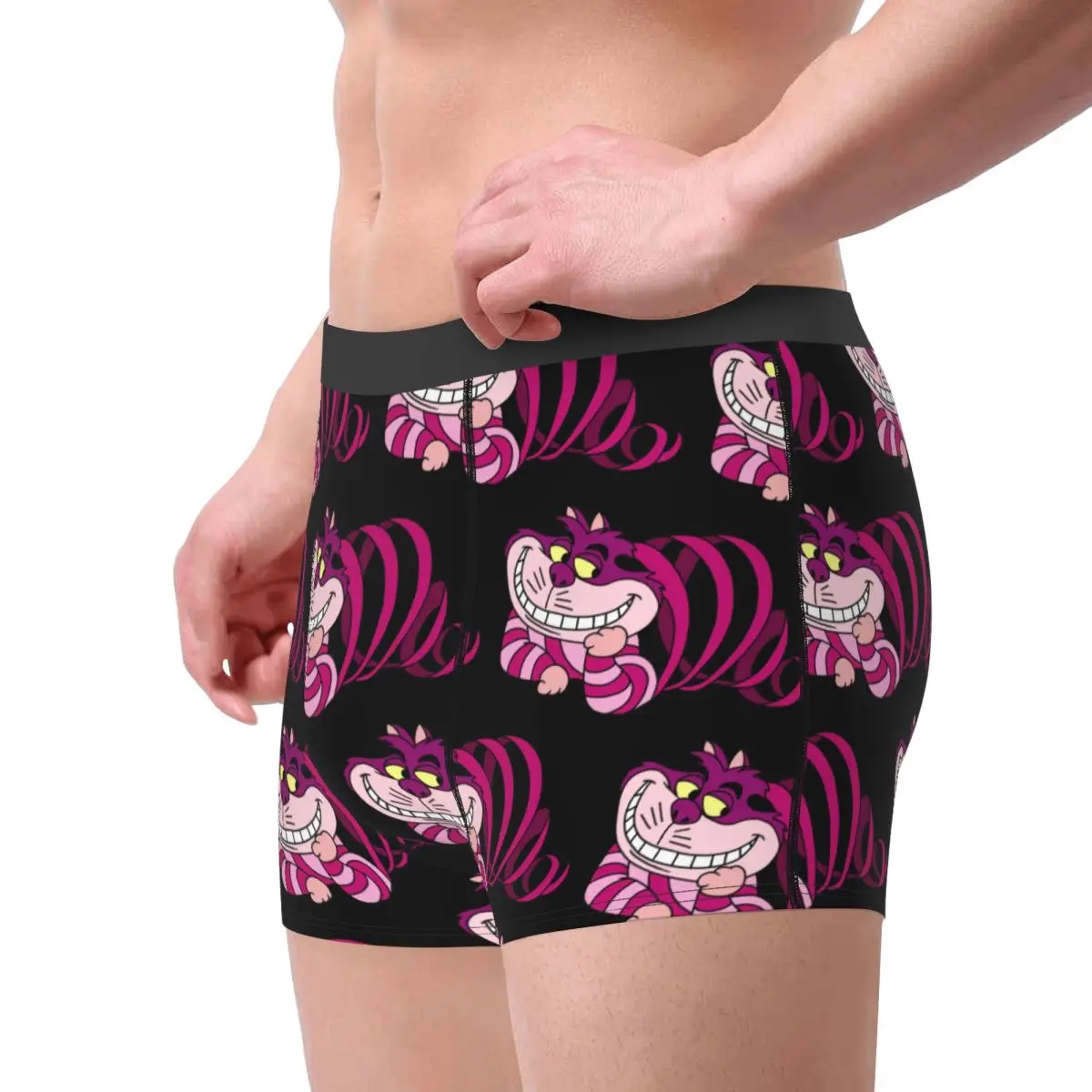 Cheshire Cat Men's Underwear Boxer Shorts Panties Sexy Polyester Underpants for Male