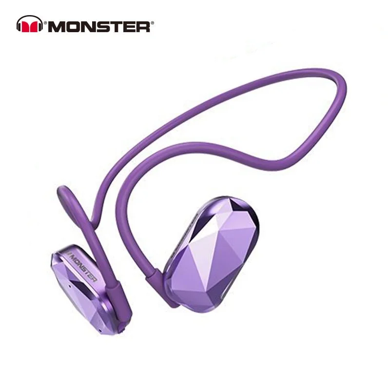 

Monster MH22134 Air Free Bone Conduction Bluetooth Headphone Sports Earphone Waterproof Wireless with Mic Ear Hook Headset