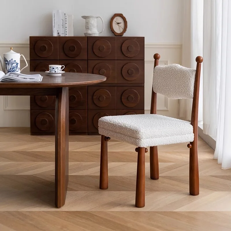 

# Modern Minimalist Dining Chair Portable Wood Legs Upholstered Home Office Furniture For Home Hotel Bar School