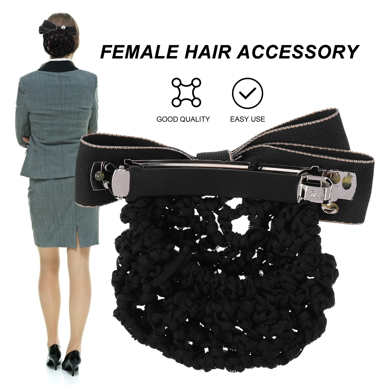 

Stylish Butterfly Hair Ornament for Women Fine Mesh Snood Bun Cover Ideal for Corporate Attire Elegant Look Daily Wear Lady