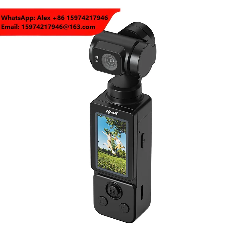 2026 New H877 4K Pocket Handheld Gimbal Camera 3-Axis Stabilization Sony 12MP CMOS Face Tracking Wide Angle WiFi/APP Control