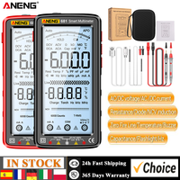 ANENG 681 6000 Counts Digital Multimeter Smart Anti-burn Rechargeable Universal Meter NCV Tester 5-inch LCD Backlit Flashlight