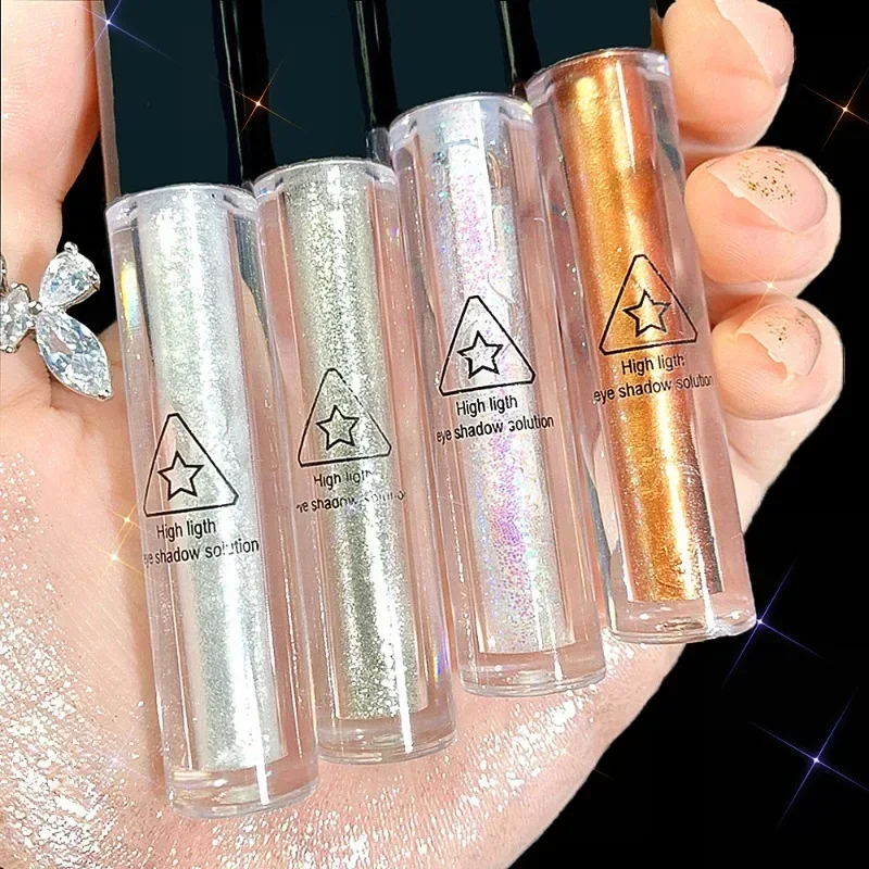 Metallic Glanzende Eyeliner Pen Diamanten Shimmer Liquid Glitter Waterdichte Duurzame Eyeliner Oogschaduw Vrouwen Make Up Eye Beauty Party