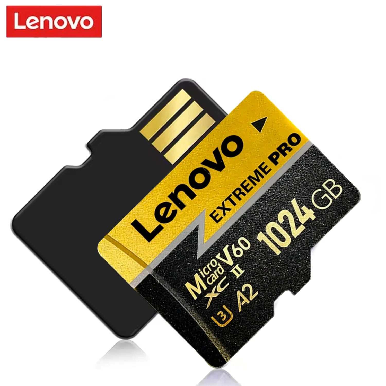 

Lenovo Micro SD Card Extreme Pro SD Memory Card 128GB 256GB 512GB U3 V60 4K Full HD High Speed TF Flash Card For Phone Camera