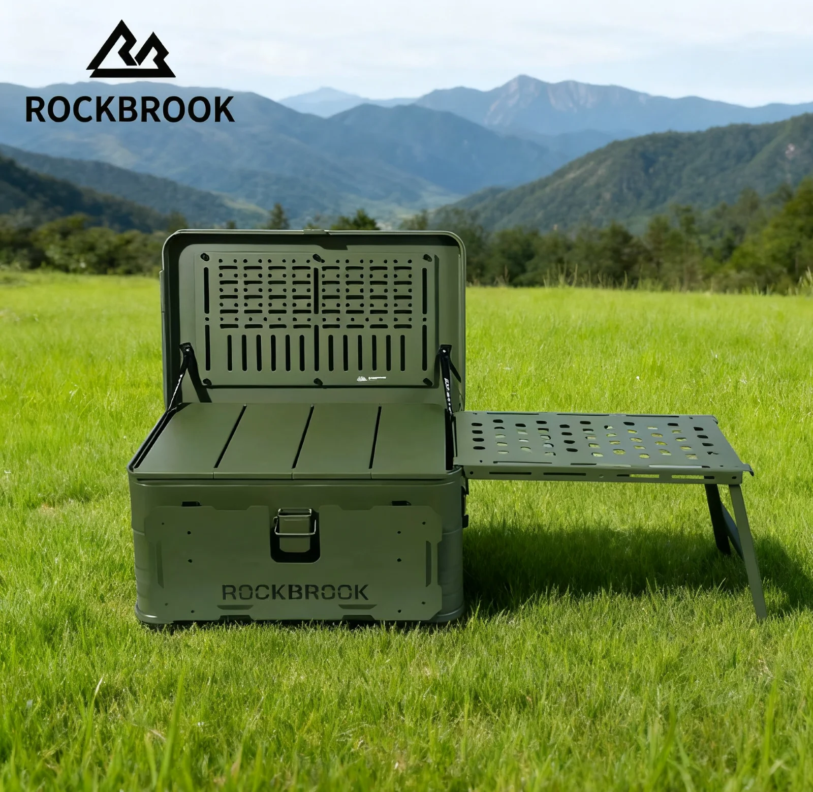 

Aluminum-magnesium alloy outdoor camping coffee self-driving tour rear modification box